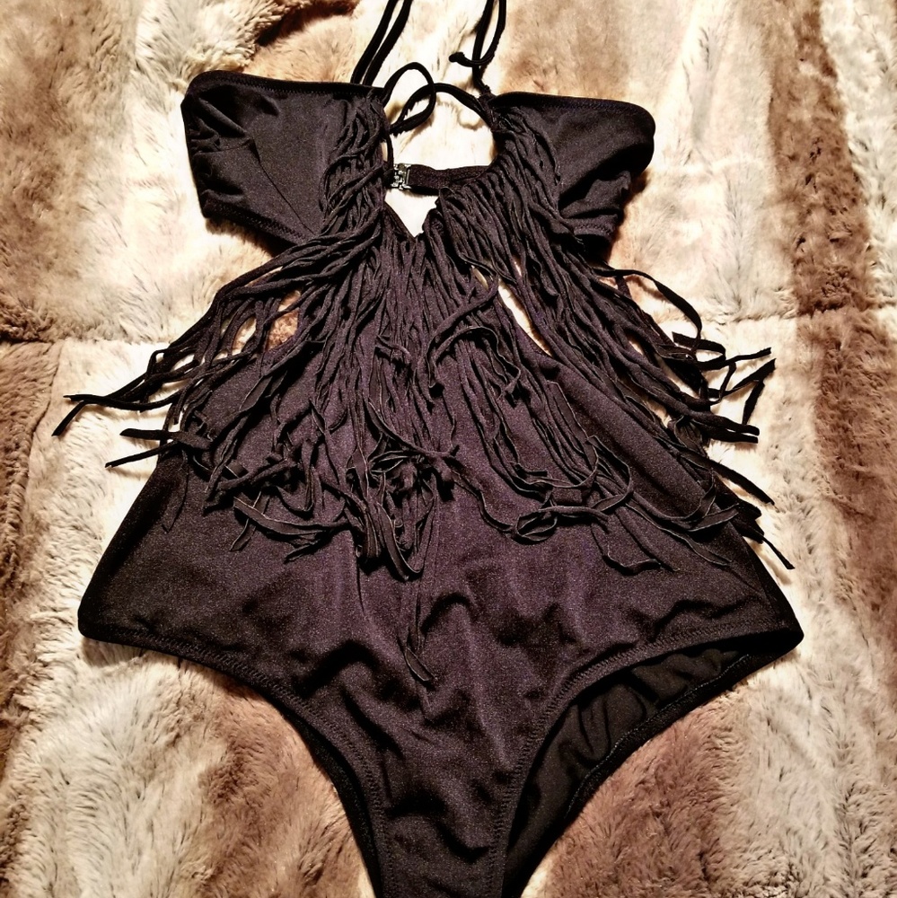 Guess Fringe monokini swimsuit